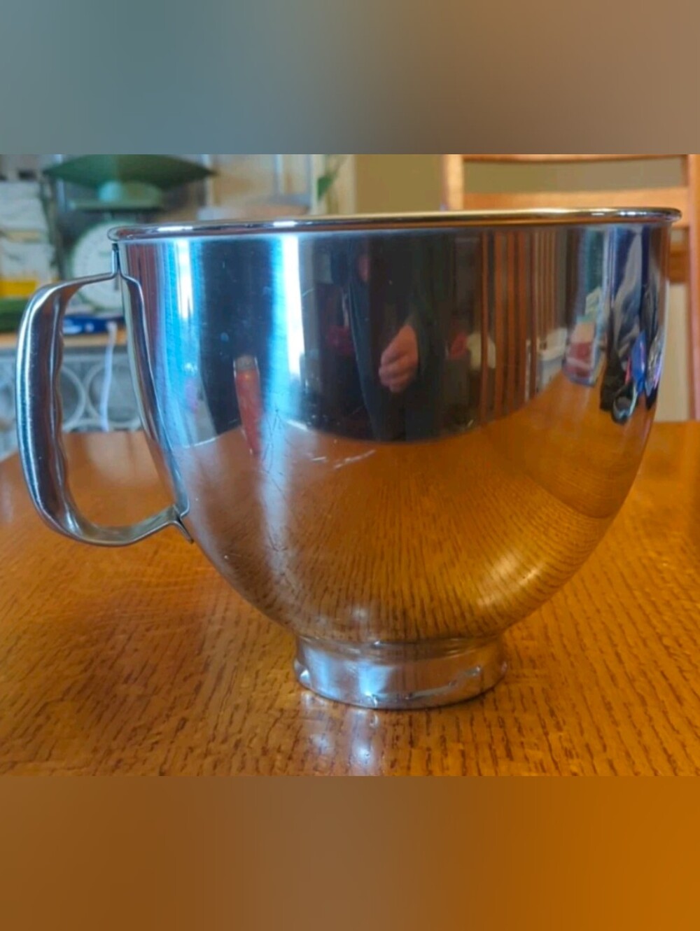 KitchenAid KSM150 Stainless Steel 5 Quart Mixing Bowl with Handle- Bowl Only